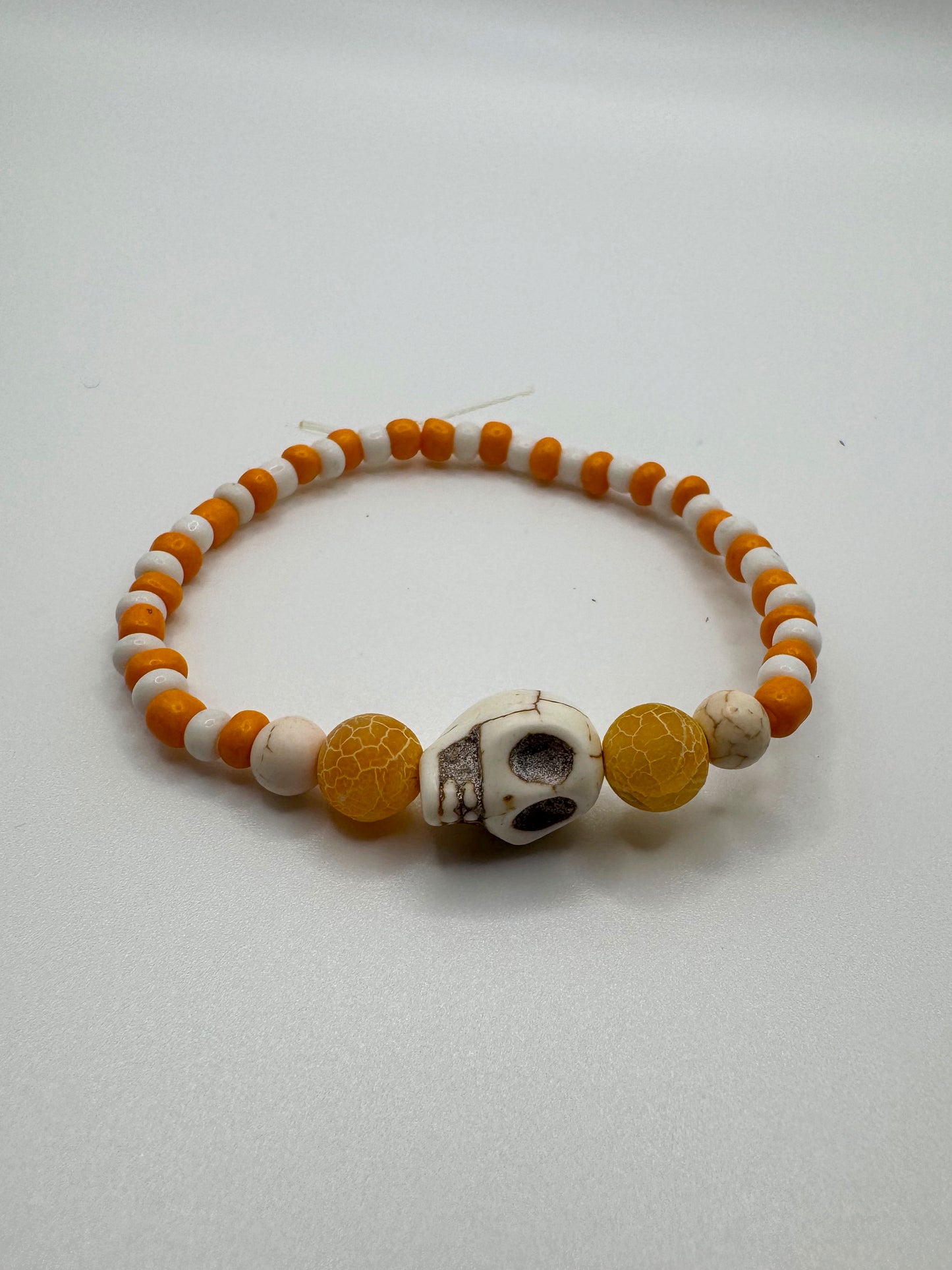 Skull Stuck in Orange